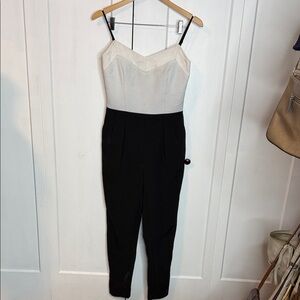 Ted Baker - 2 - Monochrome Jumpsuit with pockets - adjustable straps